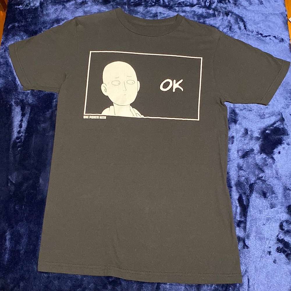 Black, Short Sleeve Shirt “One Punch Man”